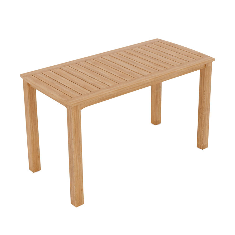 Loon Peak® Teak Outdoor Dining Table Wayfair